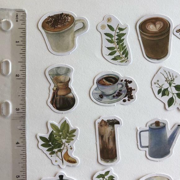 🌻10/$10🌻 Coffee/Drink Assortment Journal Stickers - Picture 2 of 8